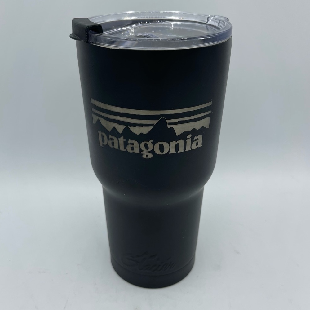 Patagonia / Glacier insulated tumbler W/lid Black 32 Oz
removable click lid
